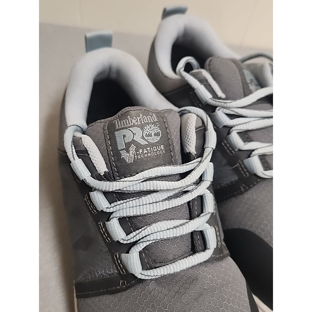 Timberland PRO Work Shoe Sz 8 Women Anti Fatigue Blue And Grey - Picture 2 of 10